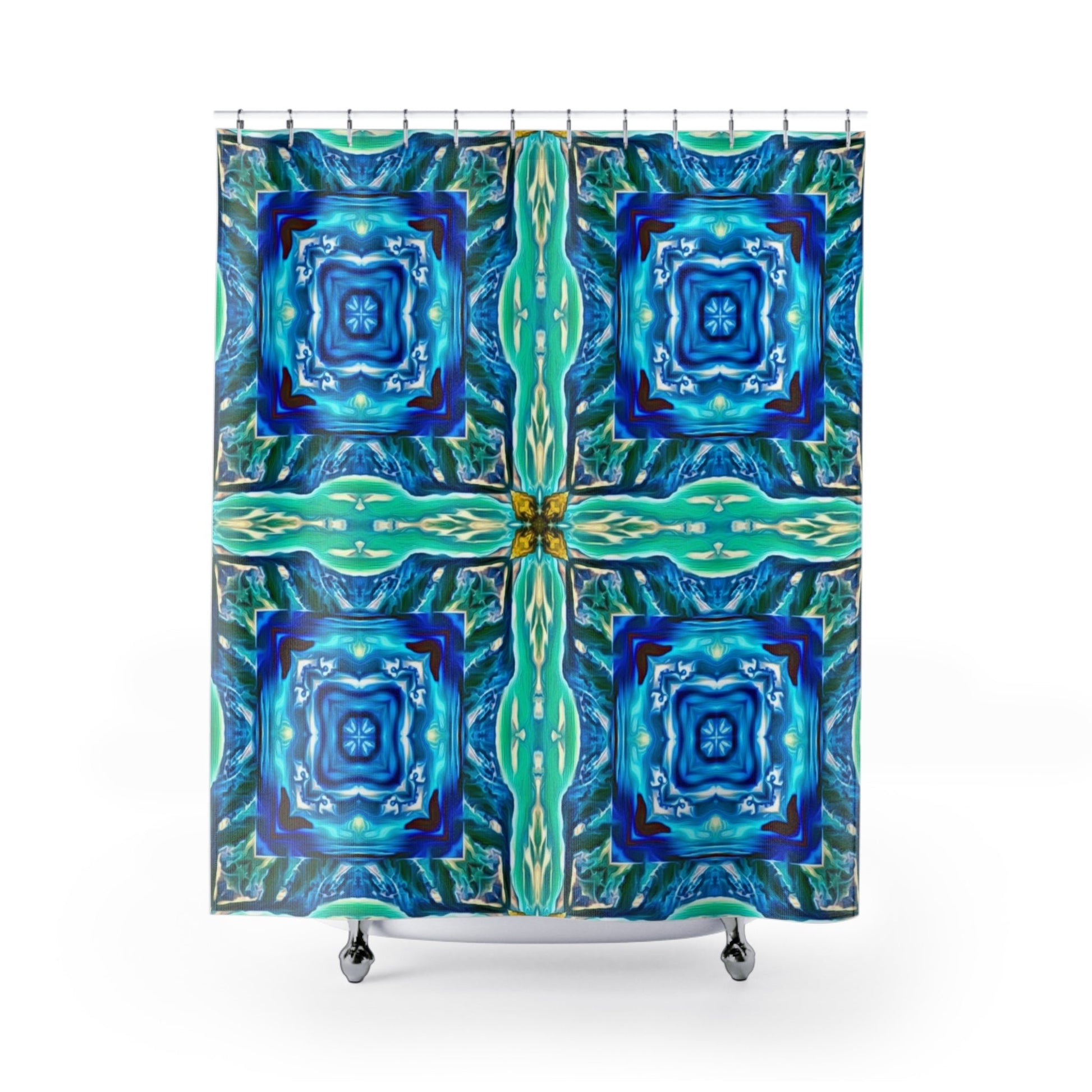 Blue Heaven Shower Curtain - Christina Litman Gallery