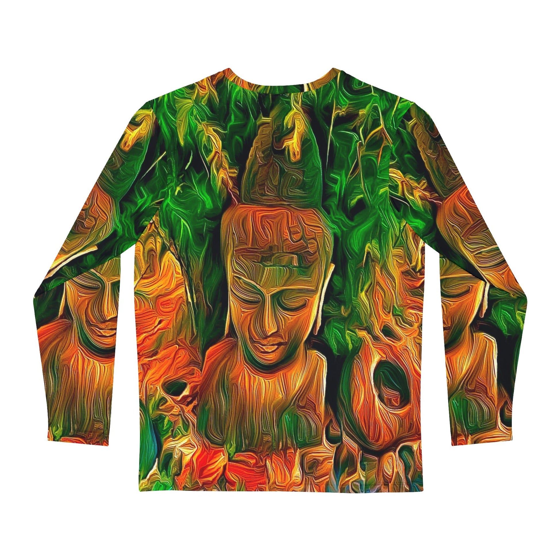 Buddha Mind Men's Long Sleeve Shirt - Christina Litman Gallery