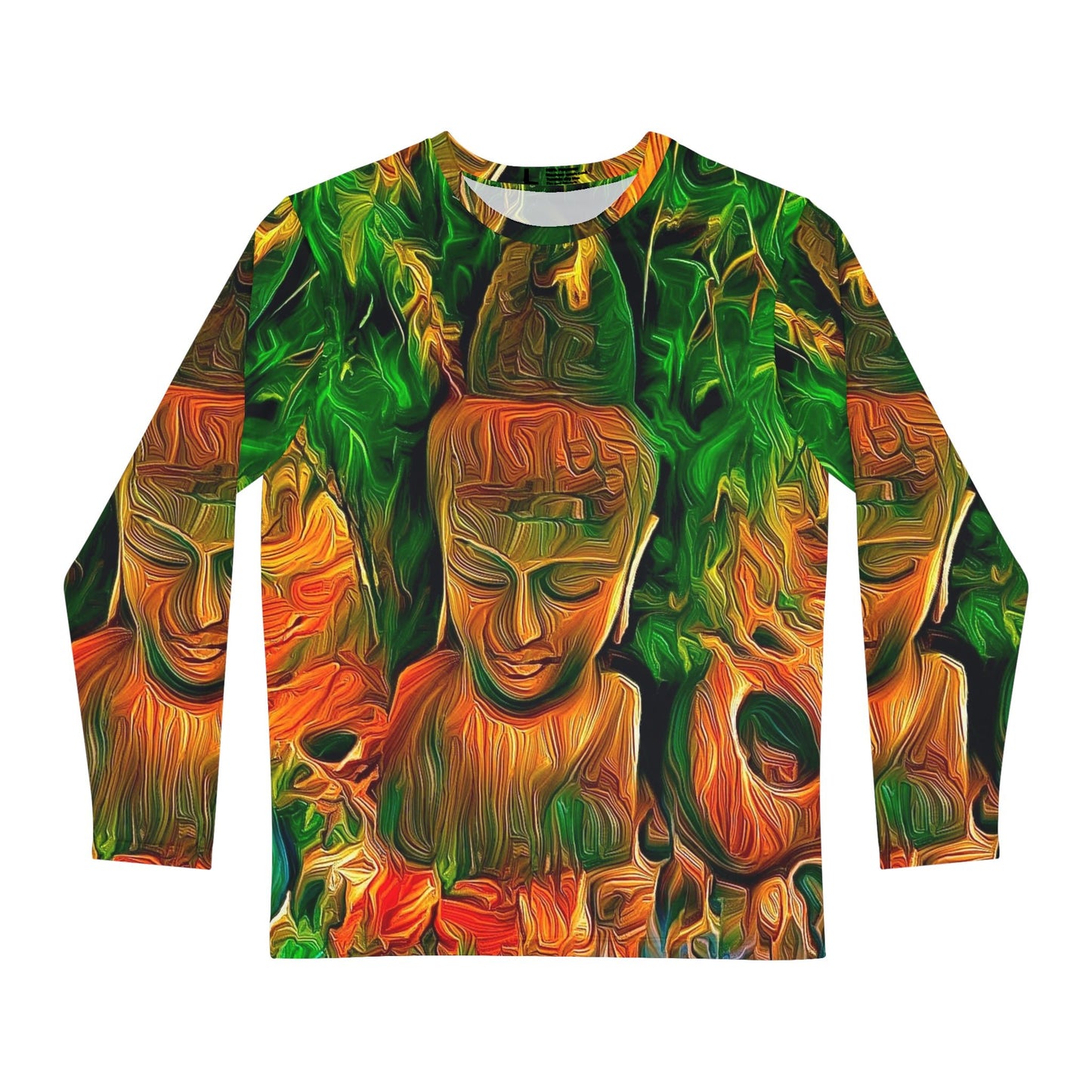 Buddha Mind Men's Long Sleeve Shirt - Christina Litman Gallery