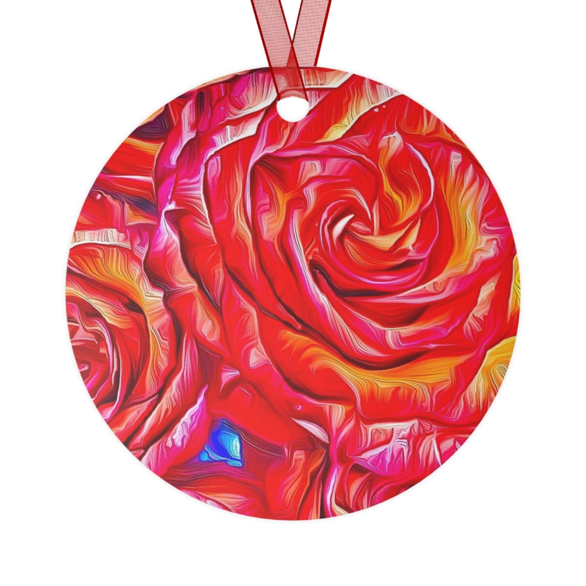 Everything's Coming Up Roses Metal Ornaments - Christina Litman Gallery