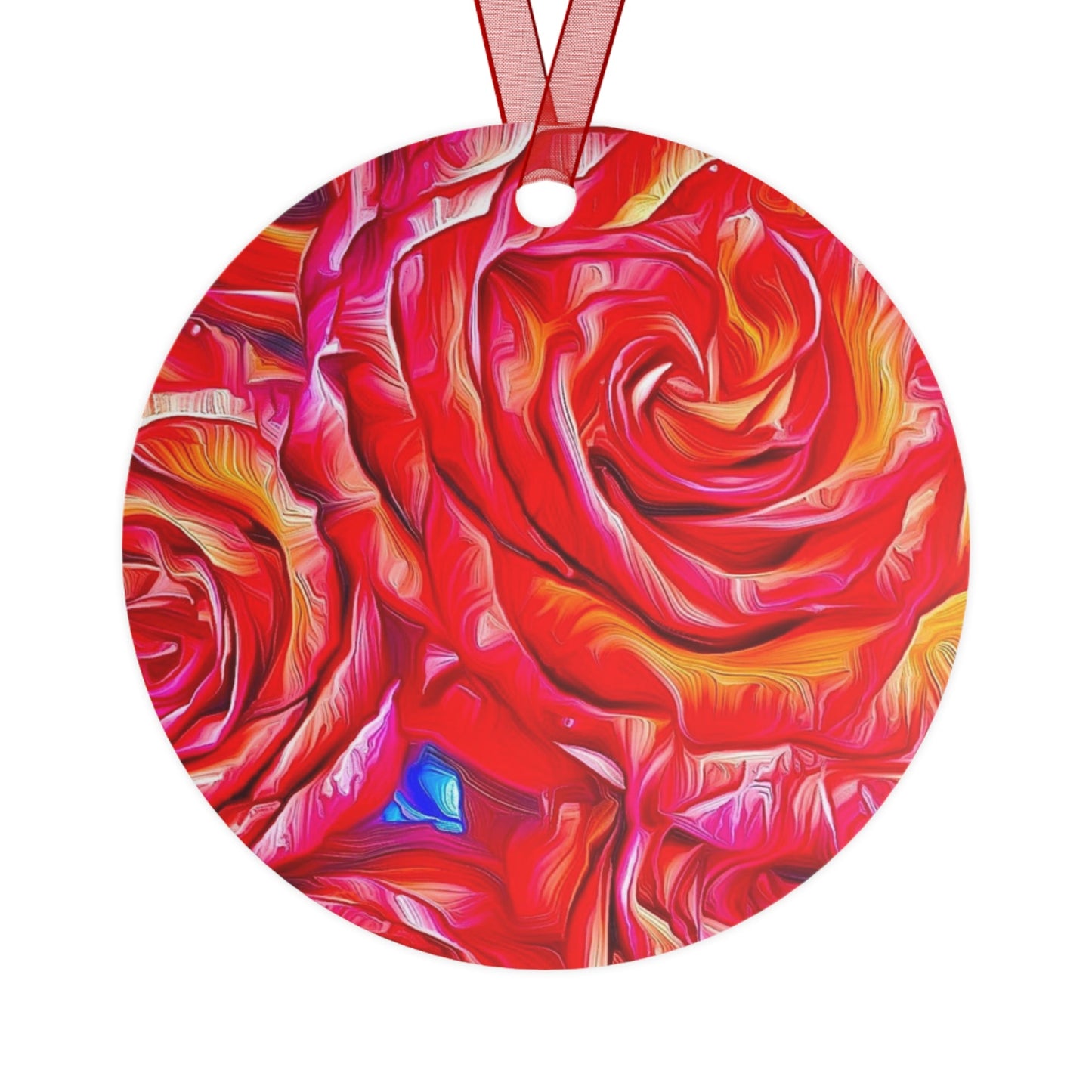 Everything's Coming Up Roses Metal Ornaments - Christina Litman Gallery