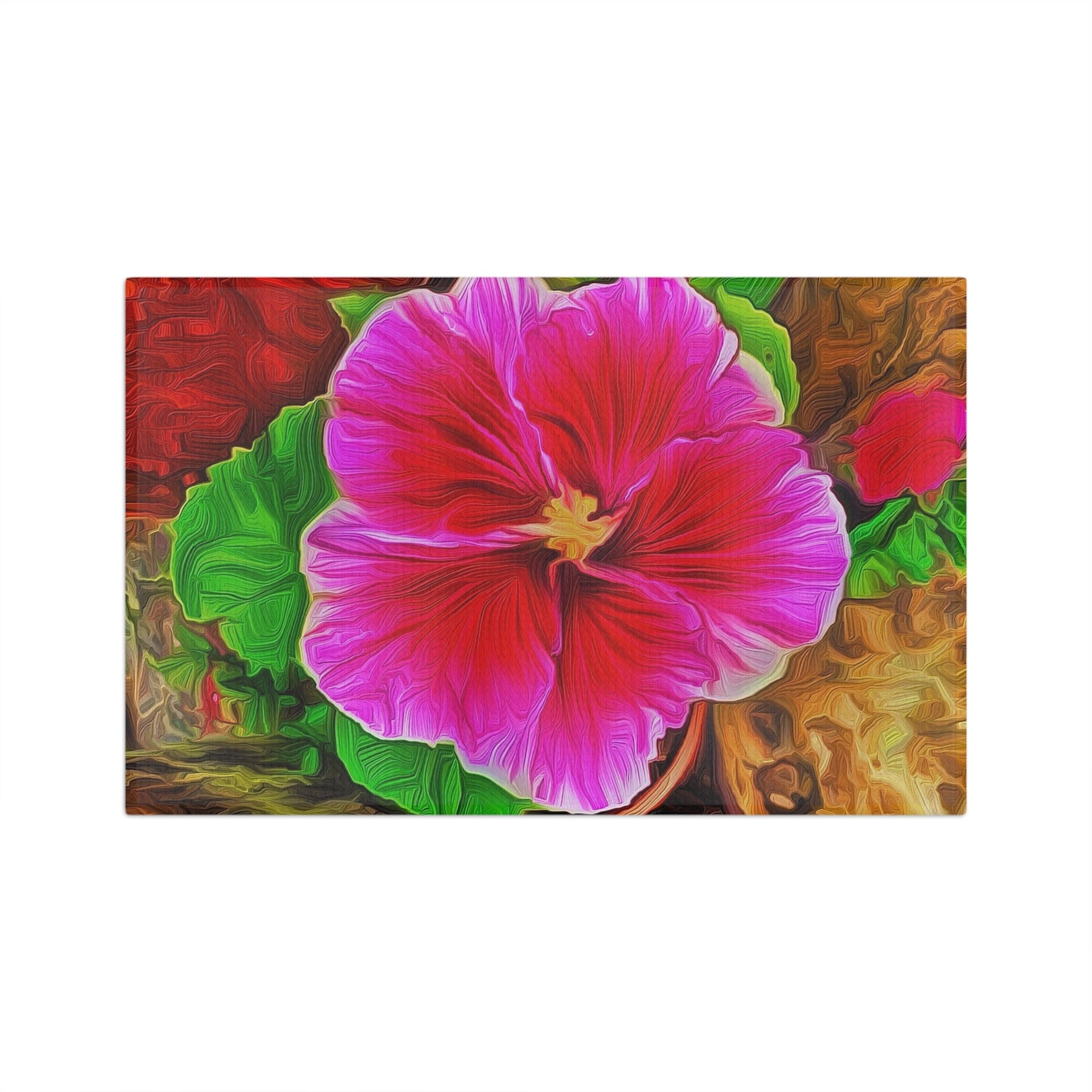 Pink Hibiscus Soft Tea Towel - Christina Litman Gallery