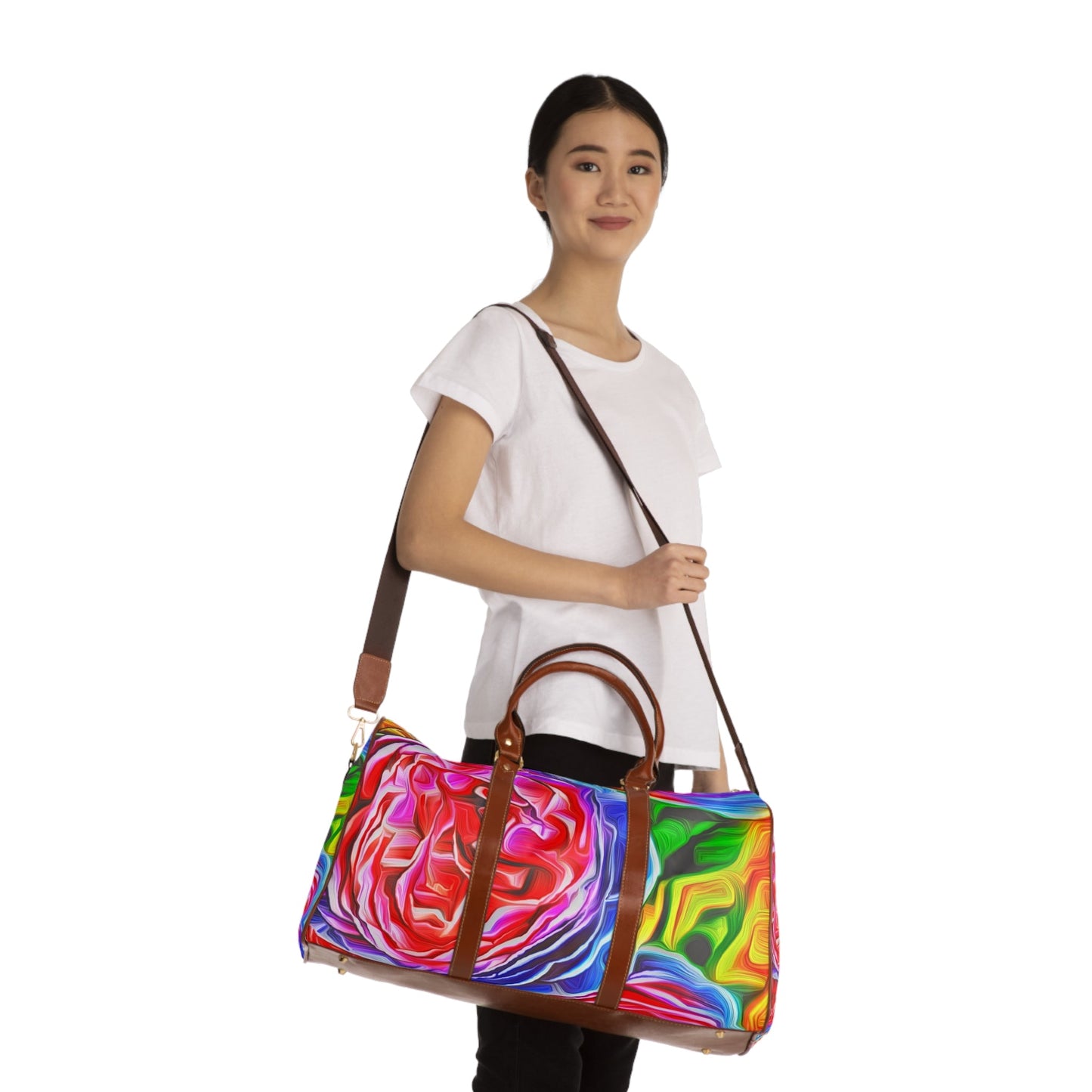 Spanish Rose Waterproof Travel Bag - Christina Litman Gallery