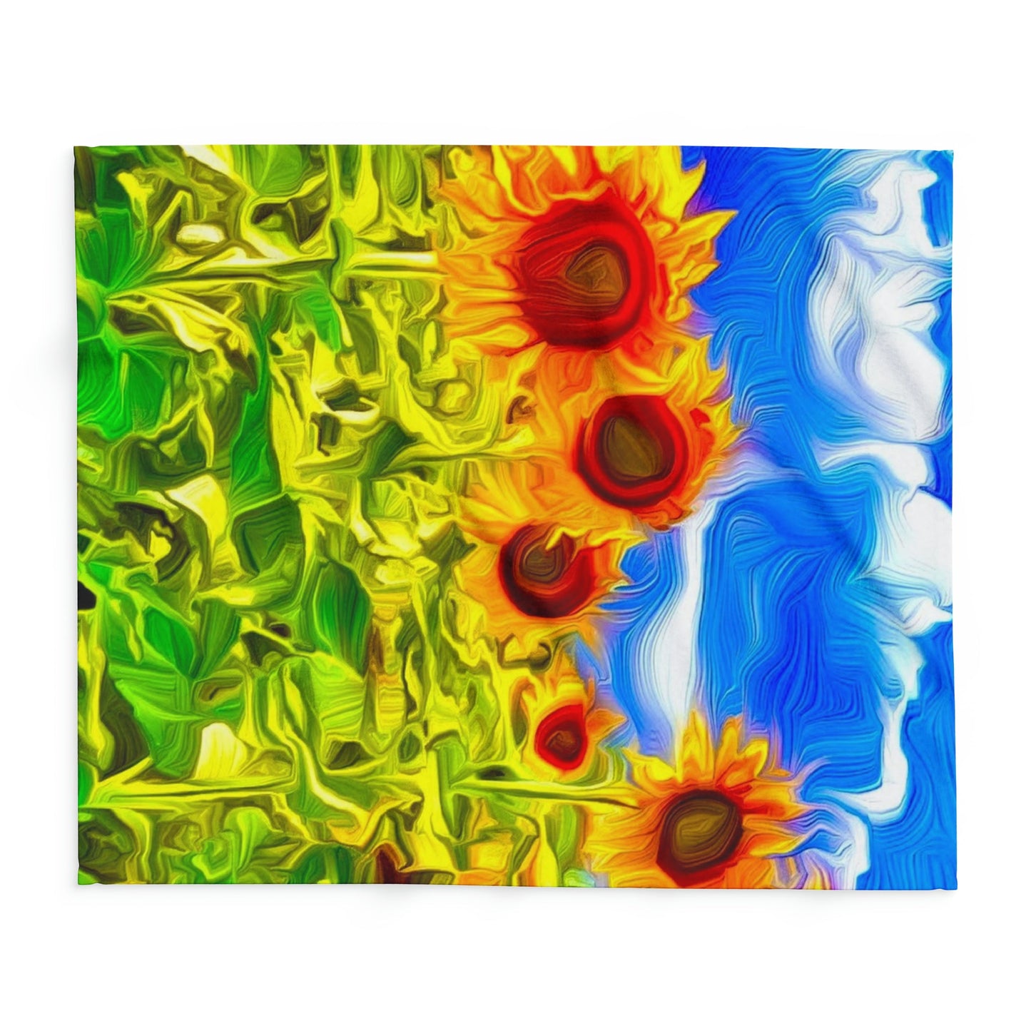 Sunflower Bliss Arctic Fleece Blanket - Christina Litman Gallery