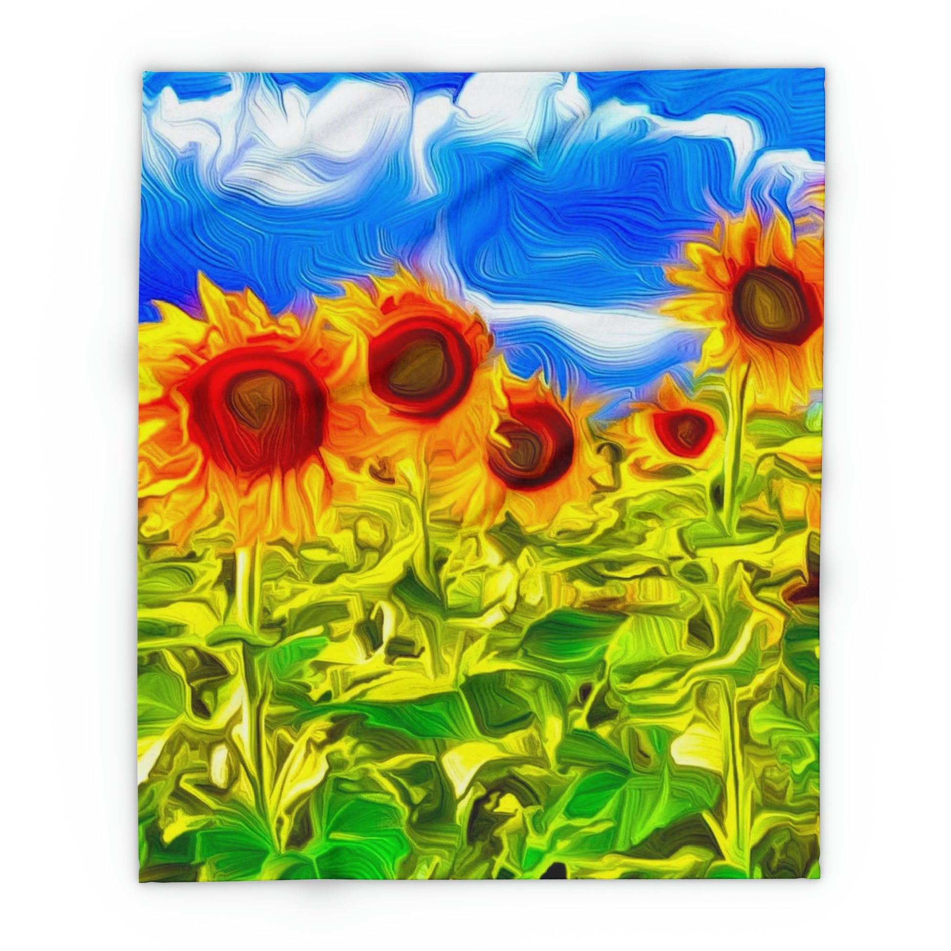 Sunflower Bliss Arctic Fleece Blanket - Christina Litman Gallery