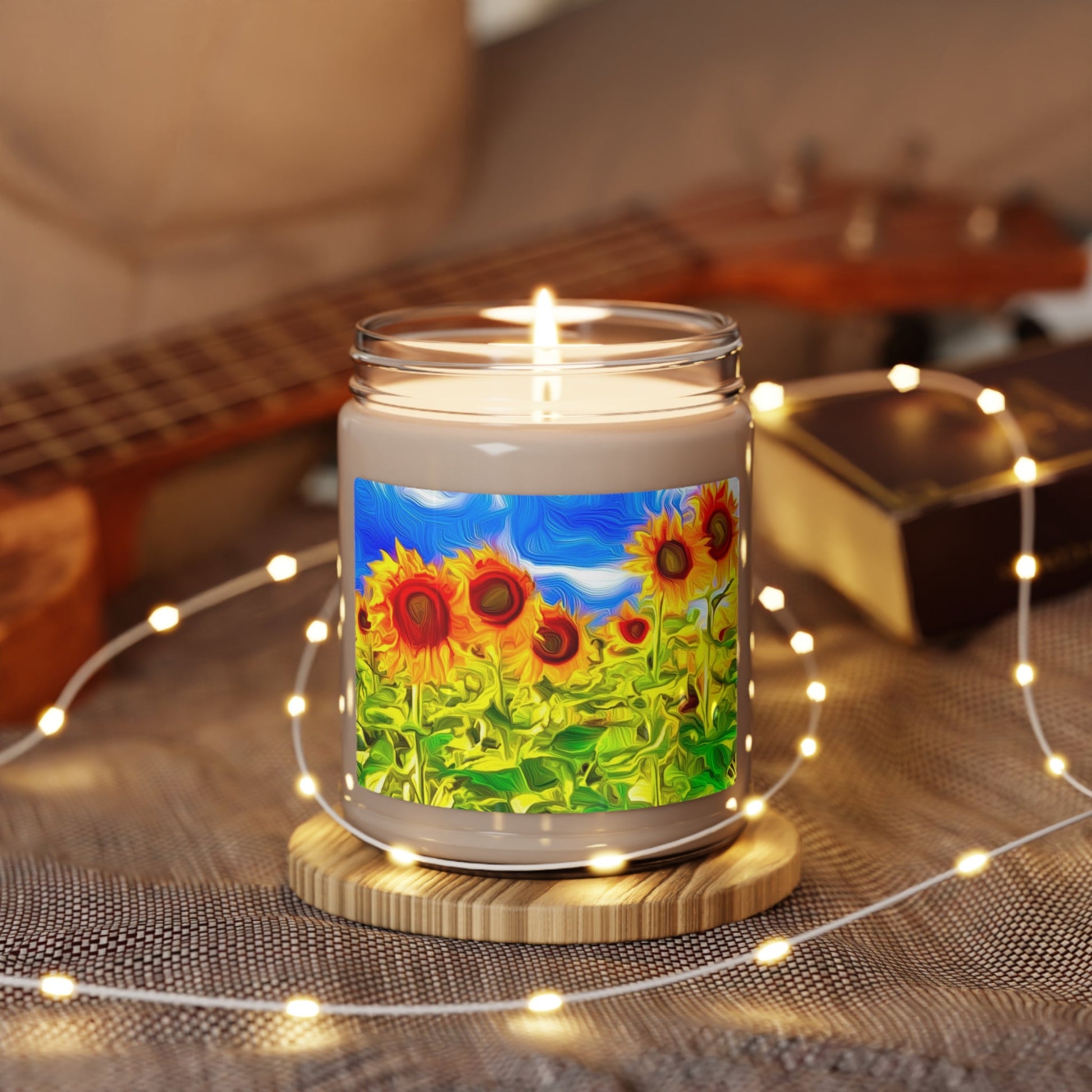 Sunflower Fantasies - Scented Soy Candle, 9oz - Christina Litman Gallery